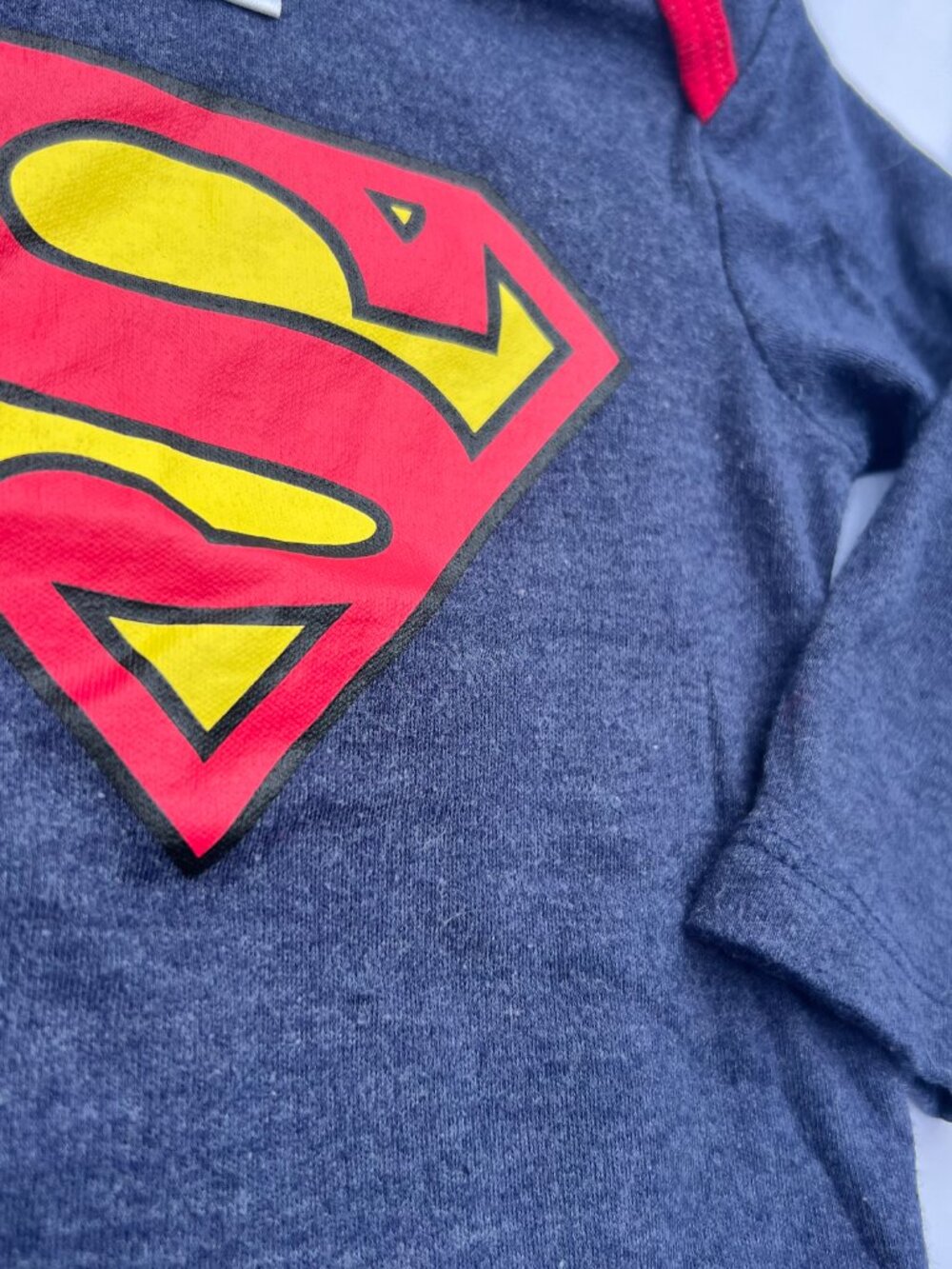 Boys 6-12M Superman DC Onesie Lot of 2 — Short + Long Sleeve — GUC - Picture 4 of 8